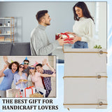 WEBEEDY 125 Pcs Bookbinding Kit - Make Your Own Button Journal, Leather Notebook for Adults - DIY Craft Supplies With Thread, Needles, Paper, Video Tutorial - A6 WEBEEDY