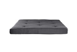 DHP Carson 6 Inch Thermobonded High Density Polyester Fill Futon Mattress, Grey DHP