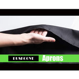 DUSKCOVE 8 Pack Bib Aprons Bulk - Unisex White Commercial Apron with 2 Pockets for Kitchen Crafting BBQ Drawing Cooking DUSKCOVE