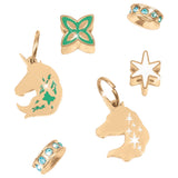 Make It Real: Unicorn Academy: Enchanted Charms Bracelet Kit - 20pc DIY Jewelry Craft, Make 2 Charm & Bead Bracelets, Netflix Series, Girls & Kids 8+ Make It Real