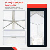 Canopy 10'x30' Party Tent Heavy Duty Outdoor Gazebo Wedding Party Tent with 8 Removable Sidewalls Waterproof UV Resistant for Wedding Camping Shelter BBQ,White BestMassage