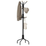 SONGMICS Coat Rack Freestanding, Metal Coat Rack Stand with 12 Hooks and 4 Legs, Coat Tree, Holds Clothes, Hats, and Bags, for Entryway, Living Room, Bedroom, Classic Black URCR031B01 SONGMICS