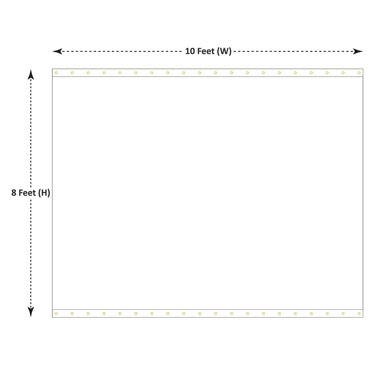 Covers & all Outdoor Clear Tarp Curtain, 18oz Clear Outdoor Curtains For Patio, Waterproof & Tear Proof Transparent PVC Vinyl Tarp with Rustrpoof Grommets for Porch, Gazebos, Balcony (8'H x 10'W feet) Covers & All