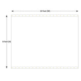 Covers & all Outdoor Clear Tarp Curtain, 18oz Clear Outdoor Curtains For Patio, Waterproof & Tear Proof Transparent PVC Vinyl Tarp with Rustrpoof Grommets for Porch, Gazebos, Balcony (8'H x 10'W feet) Covers & All