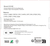 CC3D PC Filament Red 1.75 mm 1 kg 3D Printer 2.2 lbs Spool 3D Printing Material Polycarbonate Filament Red CC3D