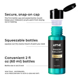 Artme Iridescent Acrylic Paint Set, 20 Chameleon Colors in 2 oz/60ml Bottles, Color-shifting Acrylic Paint, Color Change Paint Perfect for Artists, Beginners on Canvas, Rocks, Wood, Fabric, Ceramic Artme