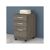 Bush Business Furniture Studio C 3-Drawer Mobile Vertical File Cabinet, Letter/Legal Size, Lockable, Modern Hickory (SCF216MHSU) Bush Business Furniture