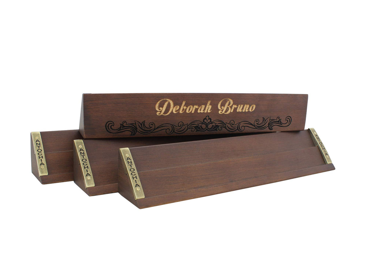 Antochia Crafts Personalized Rummy Game Complete Set - Wooden Custom Rummy Racks and Tiles Antochia Crafts