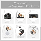 12 Pieces Sublimation Bracelets Catholic Rosary for Women Baptism Rosary Heat Transfer Blank Bracelet Rosary Beads Sublimation Blank Photo Bracelets for DIY Jewelry Making(White) Kigeli