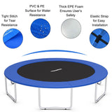 Giantex Trampoline Pad, 8ft 10ft 12ft 14ft 15ft 16ft Trampoline Replacement Safety Pad, No Holes for Pole, Waterproof Trampoline Accessories Spring Cover (15 Ft, Blue) Giantex