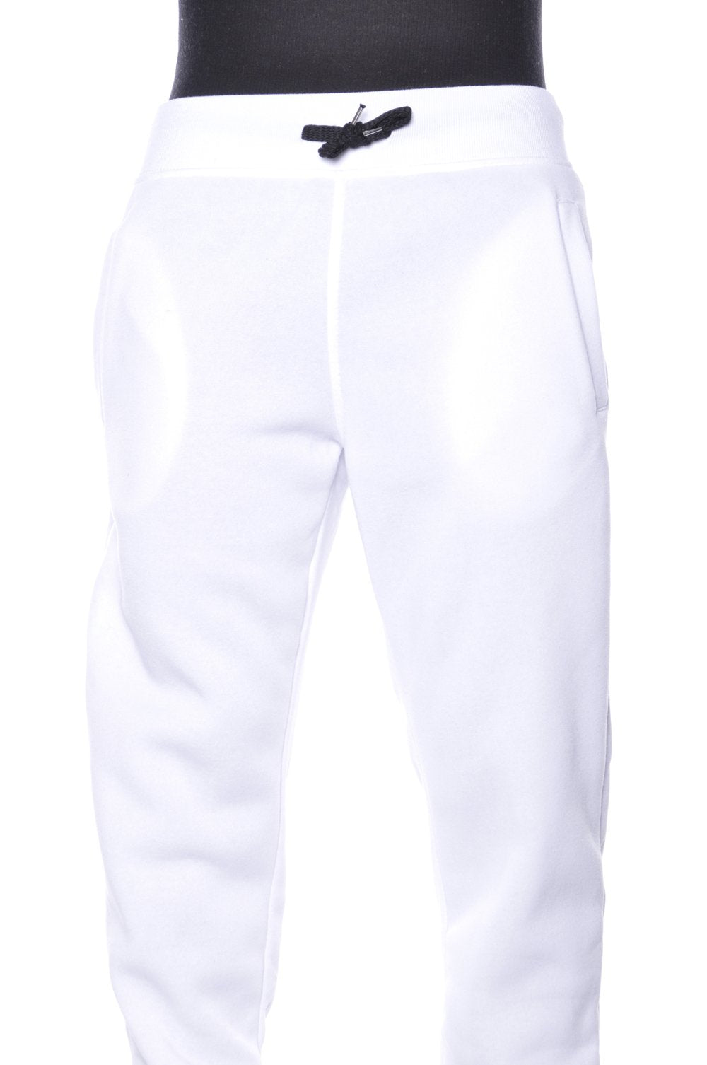 Southpole Mens 1570 Basic Active Sweatpants Fleece Jogger, White, Medium US