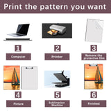 6 Pack Sublimation Clipboard Blanks Bulk MDF Sublimation Clipboard A4 Letter Size 8.8'' x 12.4'' Sublimation Teacher Blanks for Office Products DIY Handmade Craft Sublimation Ornaments Blanks AiDiYGECO