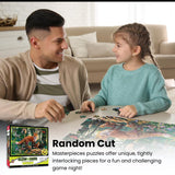 MasterPieces - 500 Piece Jigsaw Puzzle, Glows in the Dark, Hidden Images, Magical Unicorns Retreat, Fun for Adults, Family, Kids, 15" x 21" Masterpieces