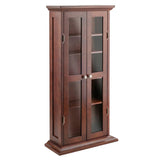 Winsome Wood DVD/CD Cabinet, Antique Walnut (94944) Winsome