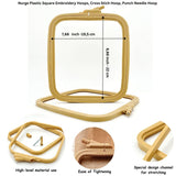 Nurge Adjustable Embroidery Table Stand and Embroidery Hoop Small-Medium , Cross Stitch Hoop Stand, Embroidery Hoop Holder. Hand Polished Natural Wood (Stand + No:2-3) Nurge