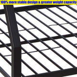 SIGONE Stronger & Safer Steel Bunk Bed Twin XL Over Queen Size, Thickened Heavy Duty More Stable Metal Bunk Queen Bed with Reinforced Legs and Ladder (Easier to Assemble) (Twin XL Over Queen) SIGONE