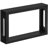 YATINEY Farmhouse Console Table, 47.2 Inches Wooden Behind The Couch Sofa Table with Storage, Entryway Table with Reinforced Support, for Living Room, Entryway, Hallway, Staircase, Black CT24BK YATINEY