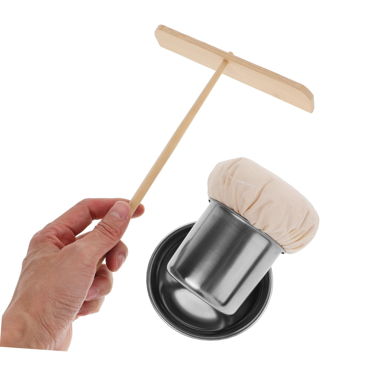 MERRYHAPY 1 Set Pancake Fruit Tool Dough Spreader Oil Brush for Cooking Dough Baking Scraper Crepe Spreader Stick Bbq Oil Mop Pancake Grease Brush Bbq Oil Brush Crepe Spreader Tool Cloth MERRYHAPY