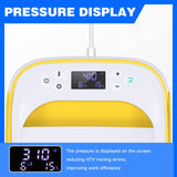 HTVRONT Heat Press Machine for T-Shirts, Portable Heat Press 10"X10", Iron Press for Sublimation and HTV Vinyl Shirt Press Machine for Hat, Bags, Heating Transfer Projects（Yellow） HTVRONT