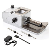 Electric Cigarette Rolling Machine, Automatic Cones Loader, Mini Portable Pre Rolled Cones Filling Maker, Automatic Roller, 308D Silver ASKJHKD