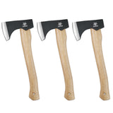 WICING Throwing Axes - 14" Throwing Hatchet Great for Axe Throwing Competitions, High Carbon Steel Forged & Wooden Handle 3 Pack WICING