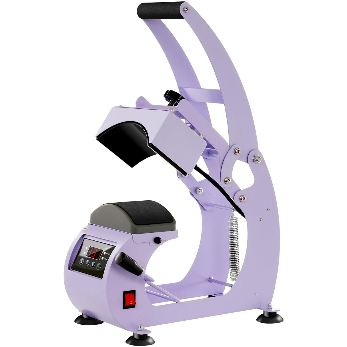 UOKRR Hat Press Machine - Hat Heat Press Machine for Caps with Precise Temp Timer & 2 Interchangeable Platens for HTV & Sublimation Projects UOKRR