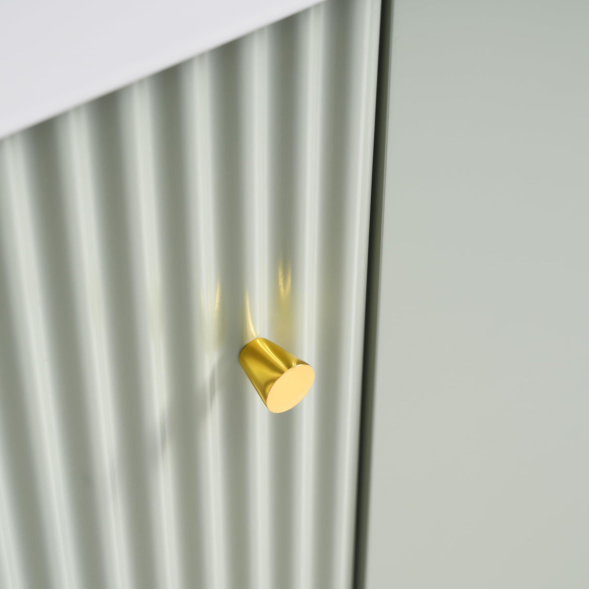 22 Inch Floating Bathroom Vanity With Sink, Wall Mounted Bathroom Vanity Cabinet With Ceramic Sink, Small Bathroom Sink Cabinet With Right Side Storage, Modern Single Sink Bathroom Vanity, Green BNSPLY