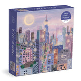 Galison City Lights 1000 Piece Puzzle in a Square Box from Galison - 1000 Piece Puzzle for Adults, Beautiful Illustrations from Joy Laforme, Thick and Sturdy Pieces, Idea Galison