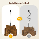 TVU 4Tire Rotating Bookshelf with Light, 360 Degree Spinning Book Shelf Tower, 4-Tier Circular Bookcase for Small Spaces, Fits Any Corner, for Study、Living Room、Bedroom、Office, Flame Finish TVU