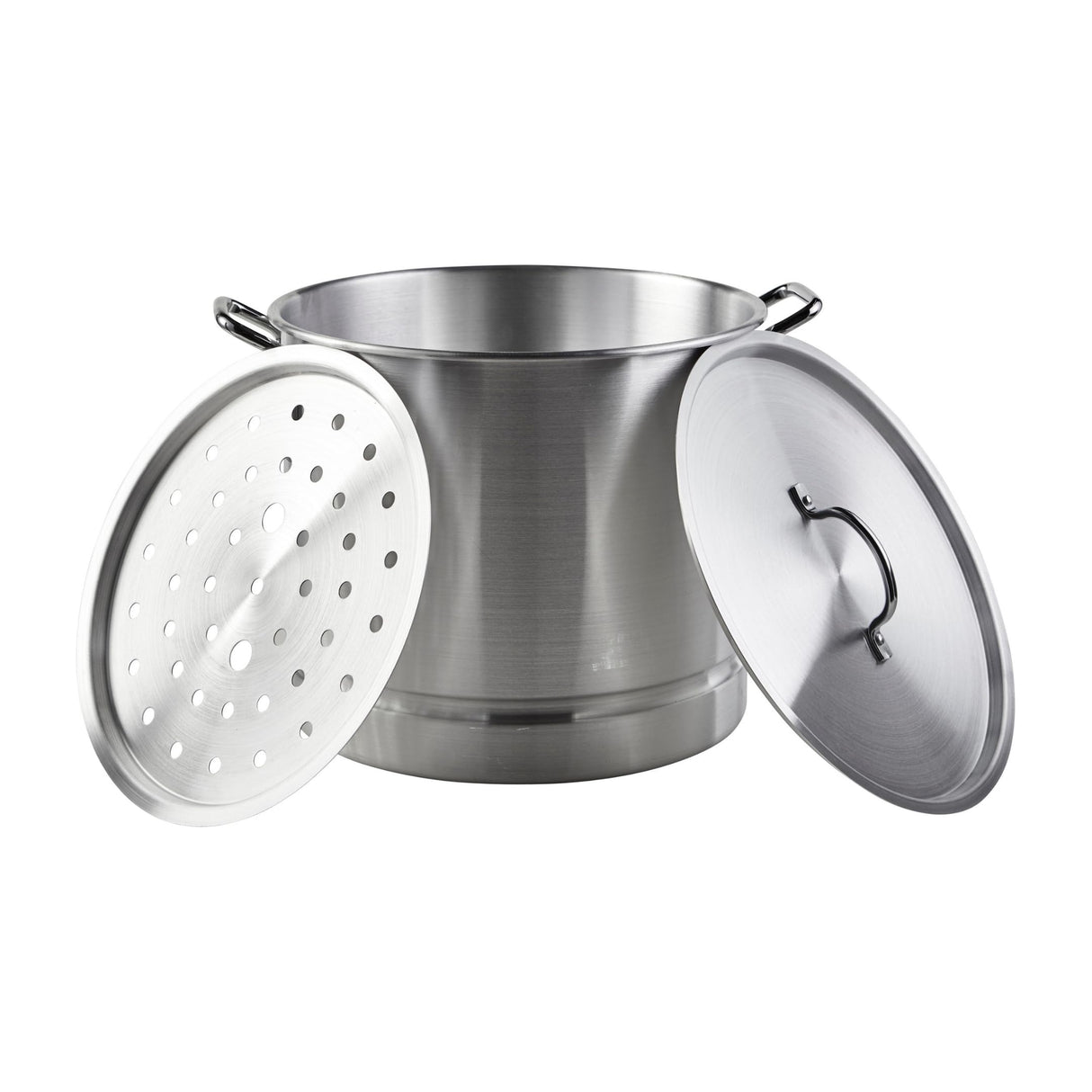 IMUSA USA 28Qt Aluminum Steamer with Lid, 28-Quart, Silver Imusa