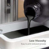 phrozen 3D Printer Water-Washable Rapid Black Resin, 405nm LCD UV-Curing Photopolymer Resin for High Precision Printing, Low Odor, Non-Brittle, Easy to Clean and Cure (1KG) phrozen