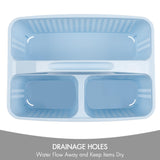 Tiawudi Portable Shower Caddy, Caddy Organizer with Handle, Plastic Shower Basket Hold Soap, Shampoo, Hair Supplies and Beauty Products, Cleaning Supplies Organizer for Home, Dorm, Shelf and Cabinet Tiawudi