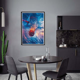 Yomiie 5D Diamond Art Kits for Adults, Basketball Diamond Painting Art Slam Dunk DIY Full Round Drill Kits, Embroidery Rhinestone Diamond Crystal Craft Canvas Home Wall Decor 12x16 inch Yomiie