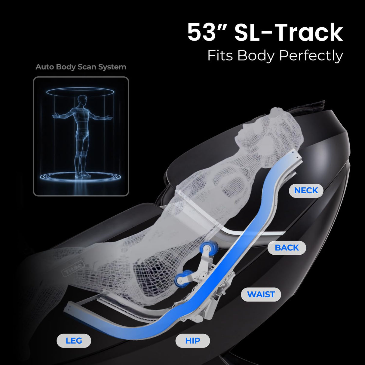Titan Pro Vigor 4D | Taupe | Full Body Massage Chair | Zero Gravity Reclining | SL Track | Multiple Massage Techniques | Heated Roller | Space Saving | Foot & Calf Massage Titan