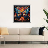 Anuver Diamond Art Butterfly Kit, Flower Diamond Painting Kit for Adults, 5D DIY Full Diamond for Beginners, Gem Craft Painting Home Wall Decoration, 12x12 Inch Anuver