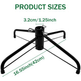 DIDOSJME Metal Chritstmas Tree Stand, 16.3 Inch Christmas Tree Stand for 3 to 7ft Christmas Trees,fits 0.5-1.35 inch Pole,Folding Christmas Tree Stand DIDOSJME