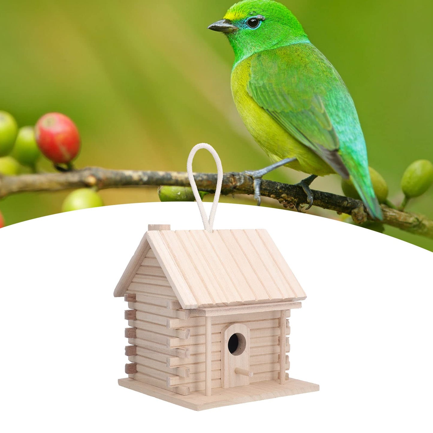 Wooden Birdhouse Kit for Adults to Build, Wooden Birdhouse, Bird Houses for Outside, for Outdoors with Standing Pole for Garden, Yard, Birdhouse Wood Bird House