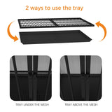 Derfullo Dog Crate Furniture, Large Dog Crate Furniture, Wooden Cage Kennel Furniture Indoor, Modern Dog Crate with Multi-Purpose Removable Tray, Double-Doors Dog Furniture, End table dog crate, White Derfullo