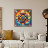 Kulvci Mandala Diamond Painting Kits for Adults, Round Full Drill Diamond Art Kits, 5D DIY Diamonds Crafts for Home Wall Decoration Gifts 12×12Inch Kulvci