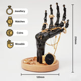 Suck UK | Skeleton Hand Ring Holder & Jewelry Stand | Earring Organizer & Necklace Holder For Gothic Decor | Halloween Decorations & Bedroom Accessories | Bracelet Holder & Jewelry Organizer | Black Suck UK