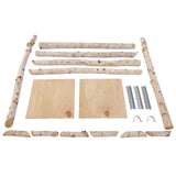 Tableclothsfactory 7.5ft Natural Birch Wood Square Wedding Arch, Rustic Arbor Photography Backdrop Stand Tableclothsfactory