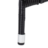 SAFAVIEH Outdoor Collection Edna Black/White Cushion 3-Piece Lounge Set with Table (PAT7719A) SAFAVIEH