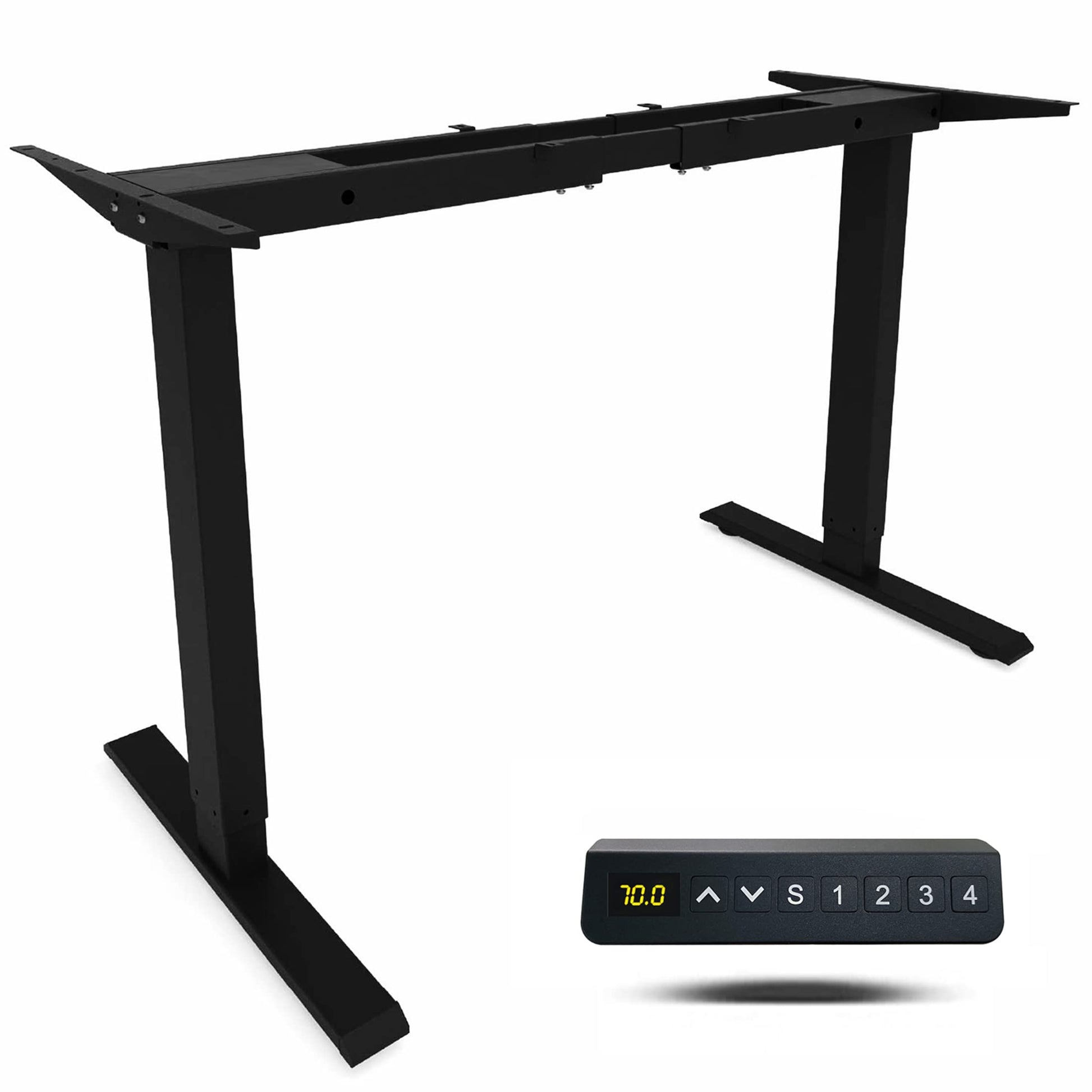 ESpefy Dual Motor Standing Desk Frame- Heavy Duty Electric Desk Legs, Adjustable Desk Base, Sit Stand Up Desk Frame with Memory Controller for 43''-70'' Desktop, Home & Office DIY Workstation - WoodArtSupply