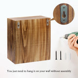 Gun Secret Concealment Furniture Shelf for Pistols Wall Safe, Gun Storage Furniture Cabinet, Decor Wooden Handgun Box with Indoor Picture Frame, Gifts for Men Dad Husband Father's Day GIASSVIO