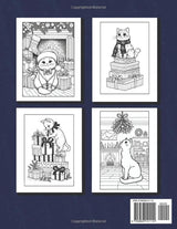 Christmas Coloring Book: Merry Catmas Coloring Book For Adults and Kids, A Cozy Book Where Playful Cats Bring the Spirit of Holidays to Life WoodArtSupply