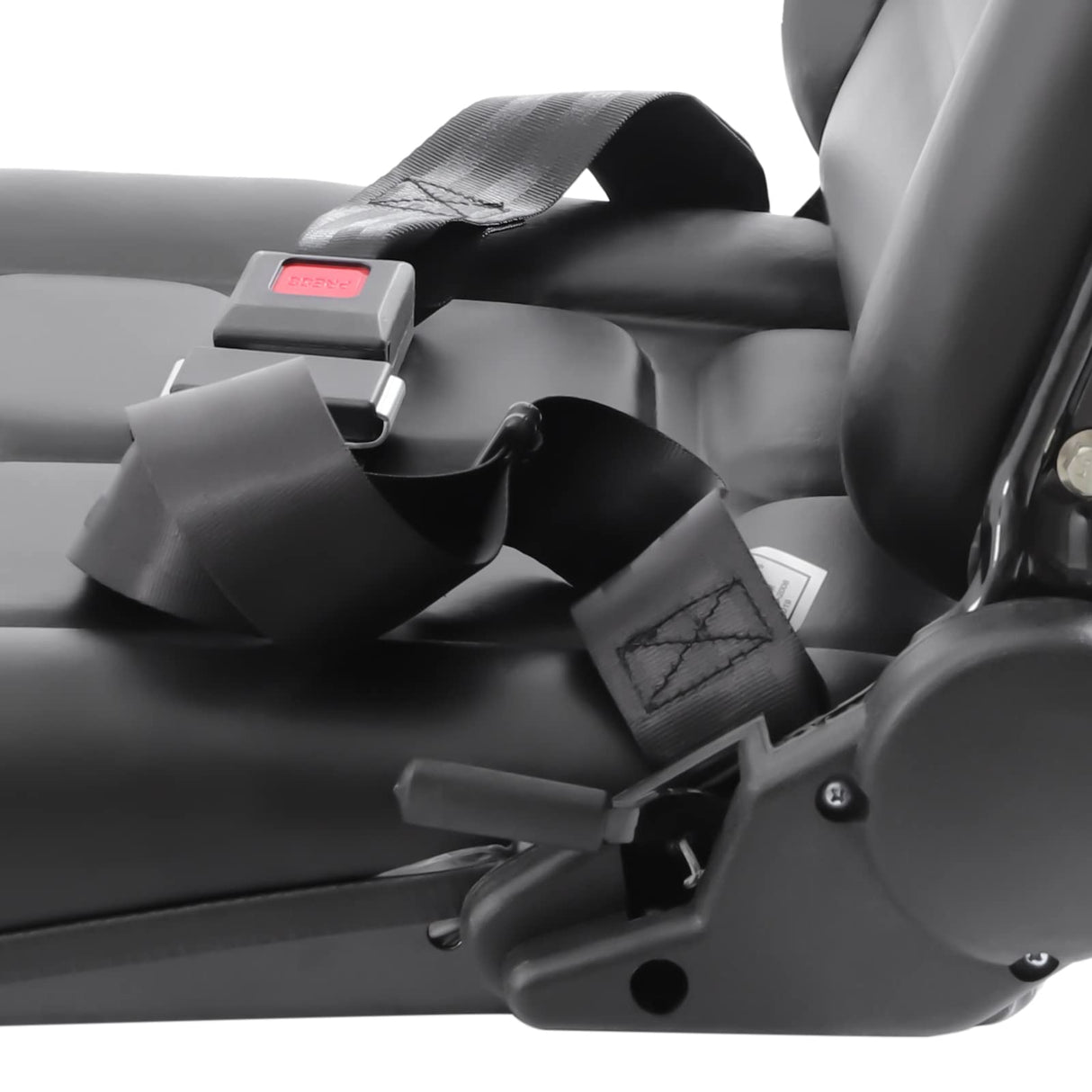 20" Universal Tractor Seat with Seatbelt, 175° Adjustable PVC Fordable Forklift Seat Replacement GDAE10 Excavator, Skid Loader, Backhoe Dozer Telehandler, Lawn Mower Waterproof GDAE10