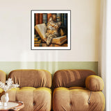 FHBUBPUP Cat Diamond Painting Kits for Adults, Sleepy Kitten Diamond Art Kits for Beginners, 5D DIY Full Drill Round Diamond Point Gem Art, Craft Gift Suitable for Home Wall Decoration 12×12Inch FHBUBPUP