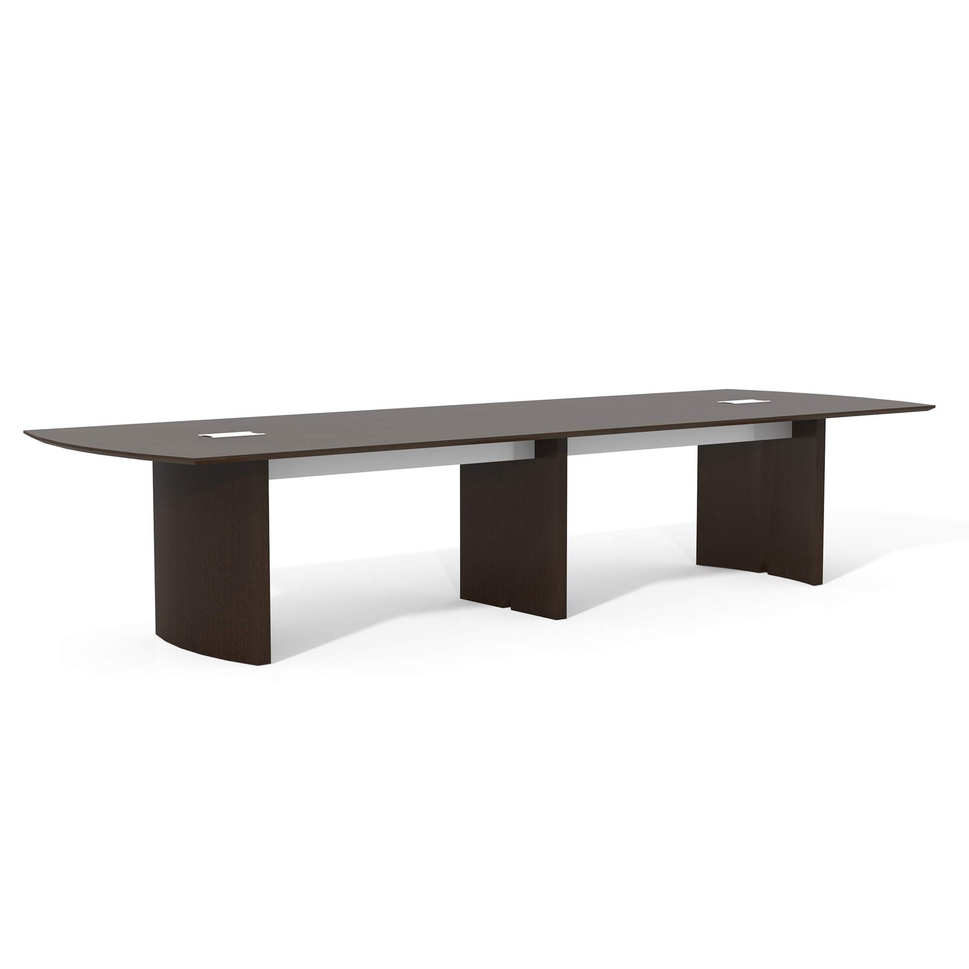 Safco Products Medina Modern Office Conference Meeting Room Table, 12', Mocha - WoodArtSupply