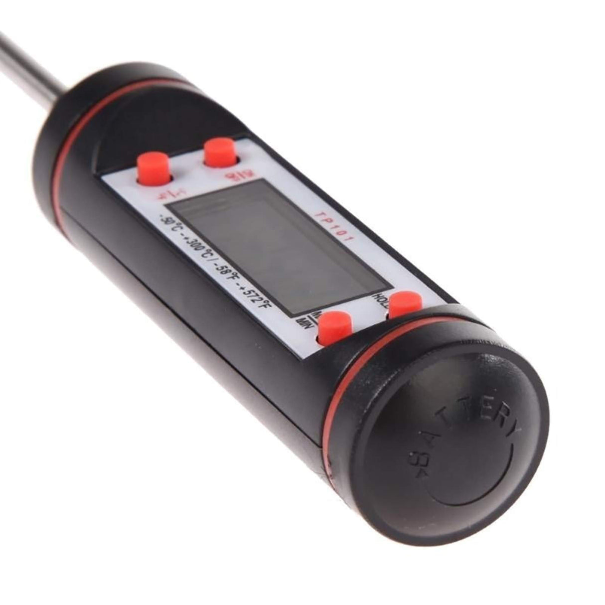 Cooking Thermometer, Kitchen Electronic Digital Thermometer Food Probe for Meat Water Milk - Black Gaweb