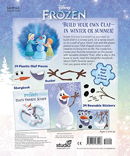 Disney Frozen: Do You Want to Build an Olaf?: Storybook & Snowman Kit Studio Fun International